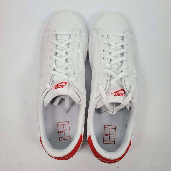 Nike Classic CS Men\'s White University Red Tennis Shoes 683613-113 US SZ 14 NWOT